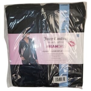 Juicy Couture x Mean Girls Women's Velour Zip Up Jacket Black NWT